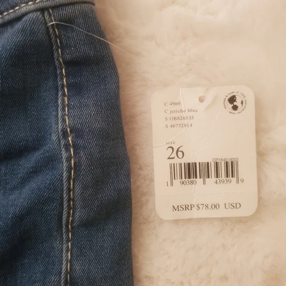 New Free People Float On Flare Wide Flare High Rise Jeans Size 26 - Picture 10 of 14